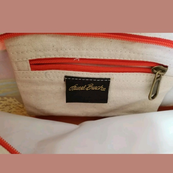 Laurel Burch Canvas Butterfly Purse Tote Handbag - Picture 6 of 8